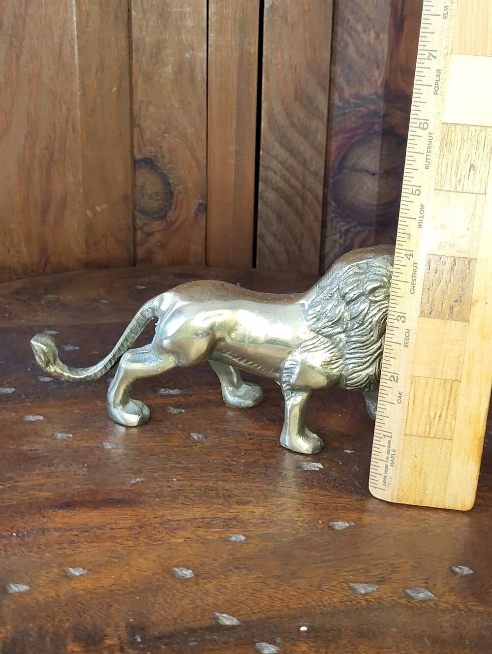 Brass Lion Figurine